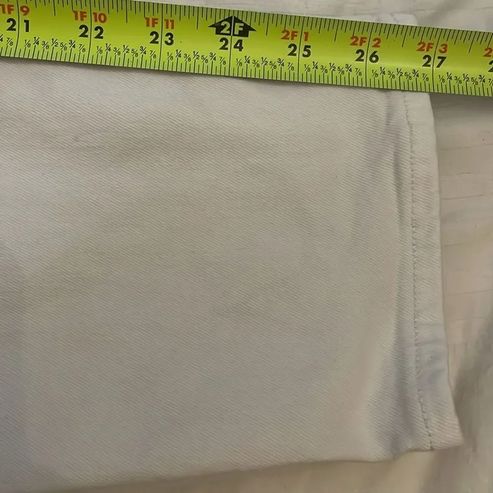 American Eagle White Denim Mom Jeans Womens Size 10